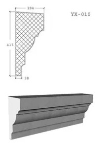 Phào chỉ bê tông nhẹ EPS YX-010 - Phào Chỉ Renewal Green - Công Ty TNHH Vật Liệu Tái Tạo Năng Lượng Xanh