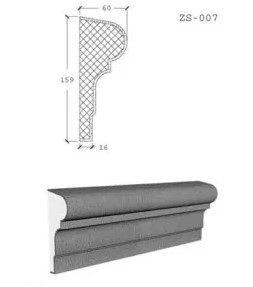 Phào chỉ bê tông nhẹ EPS ZS-007 - Phào Chỉ Renewal Green - Công Ty TNHH Vật Liệu Tái Tạo Năng Lượng Xanh