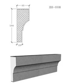Phào chỉ bê tông nhẹ EPS ZS-008 - Phào Chỉ Renewal Green - Công Ty TNHH Vật Liệu Tái Tạo Năng Lượng Xanh