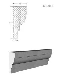 Phào chỉ bê tông nhẹ EPS ZS-011 - Phào Chỉ Renewal Green - Công Ty TNHH Vật Liệu Tái Tạo Năng Lượng Xanh