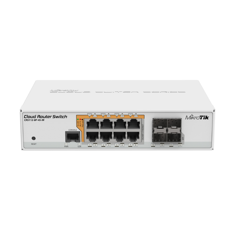 Switch MikroTik CRS112 8P 4S IN - Công Nghệ Việt Tuấn - Công Ty TNHH Công Nghệ Việt Tuấn