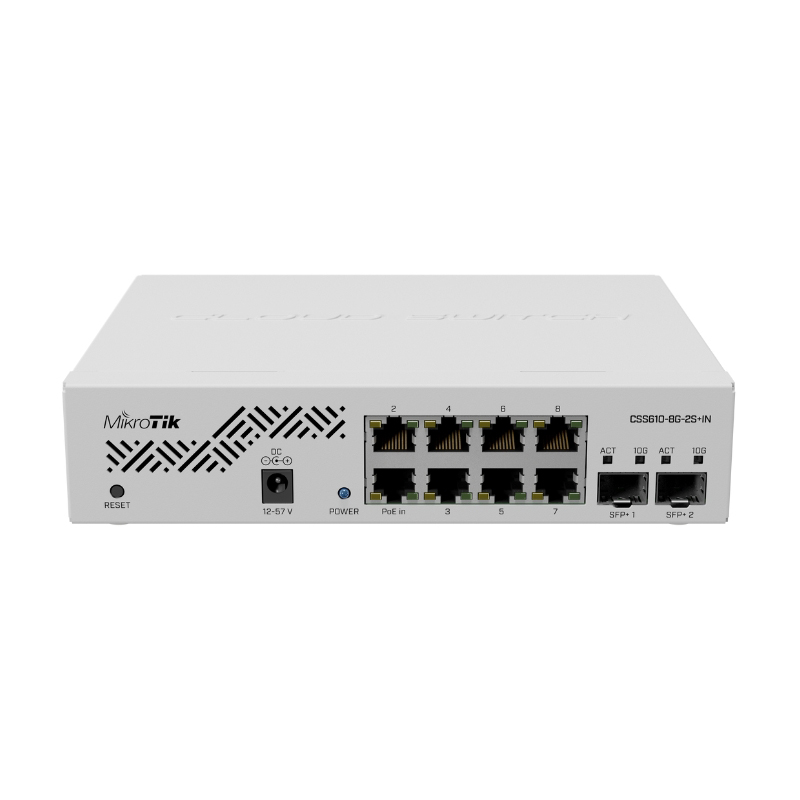 Switch MikroTik CSS610 8G 2S IN - Công Nghệ Việt Tuấn - Công Ty TNHH Công Nghệ Việt Tuấn