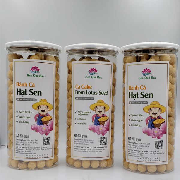 Bánh cà hạt sen - Sen Quê Bác - Hợp Tác Xã Nông Nghiệp Sen Quê Bác