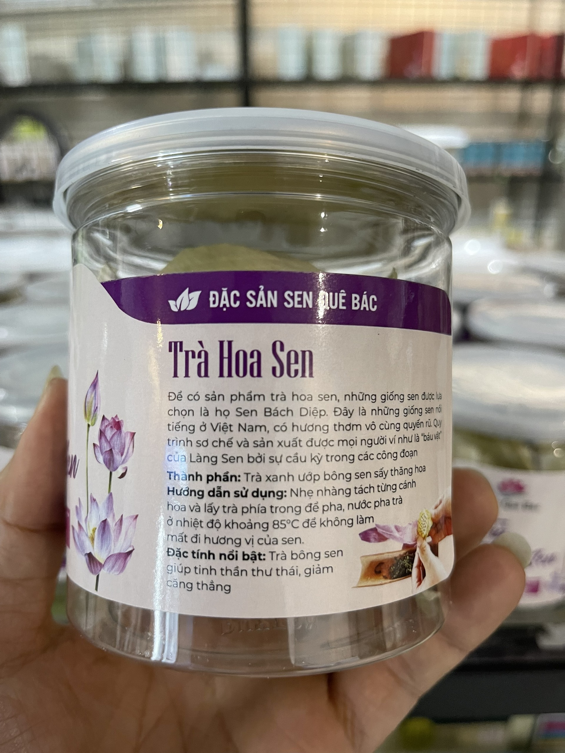 Trà hoa sen - Sen Quê Bác - Hợp Tác Xã Nông Nghiệp Sen Quê Bác