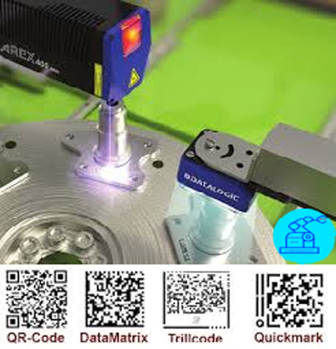 Máy quét Barcode 1D-2D MATRIX 300N 411-xxx trên máy gia công cơ khí