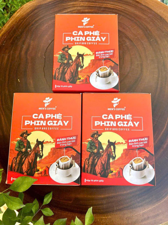 Cà phê phin giấy Men`s Coffee - Cà Phê Men`s Coffee - Công Ty TNHH Sản Xuất Thương Mại Và Dịch Vụ Bazan Đỏ