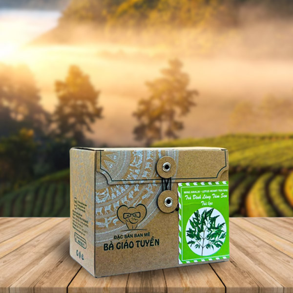 Trà Đinh Lăng Tâm Sen túi lọc Bà Giáo Tuyền hộp 25g túi lọc - Cà Phê Men`s Coffee - Công Ty TNHH Sản Xuất Thương Mại Và Dịch Vụ Bazan Đỏ