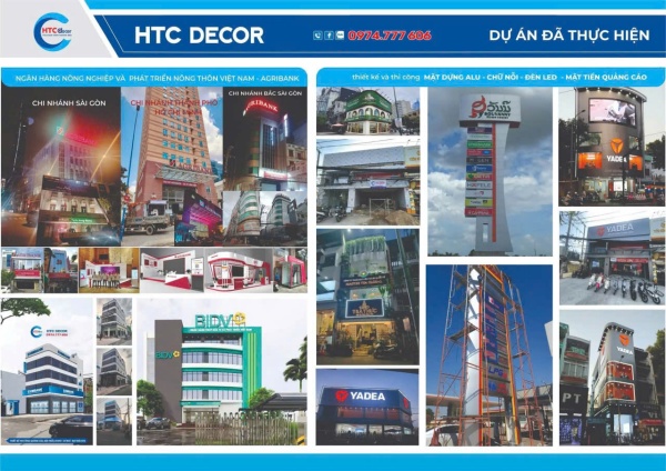 Dự án đã thực hiện - Công Ty TNHH Quảng Cáo HTC Decor