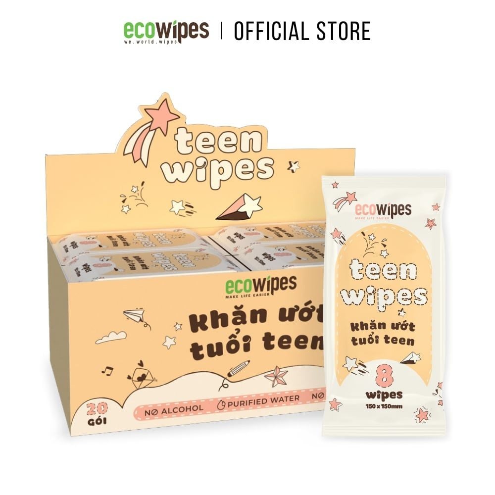 Khăn Ướt Mini Size Teen Wipes - Khăn Ướt ECO WIPES - Công Ty Cổ Phần ECO WIPES Việt Nam