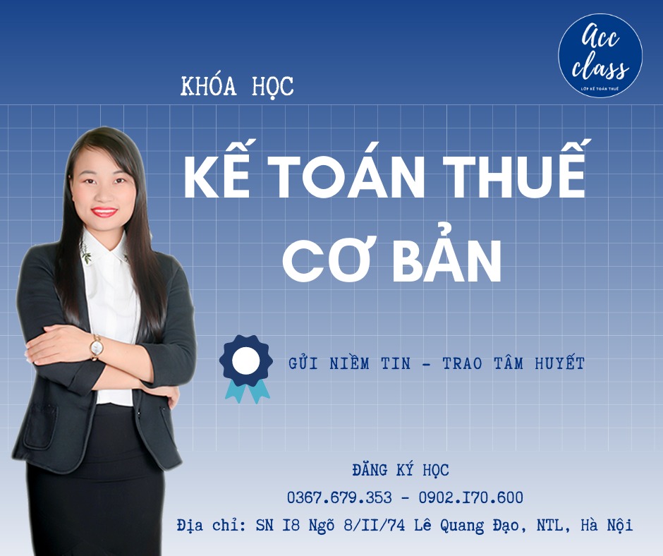 Khóa học kế toán thuế cơ bản cho người bắt đầu