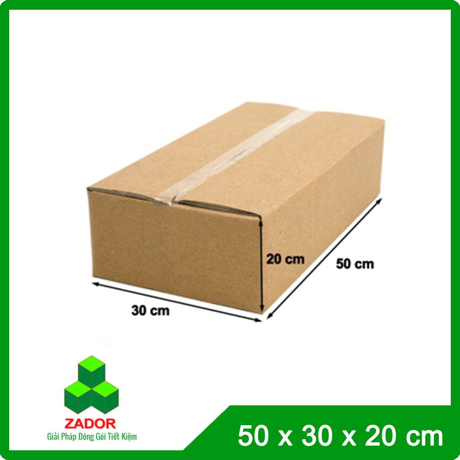 Hộp carton lớn 50x30x20 5 lớp - Thùng Carton Zador - Công Ty TNHH Zador