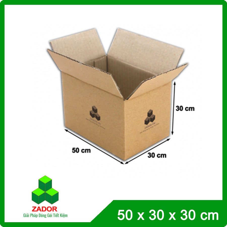Hộp carton lớn 50x30x30 - Thùng Carton Zador - Công Ty TNHH Zador