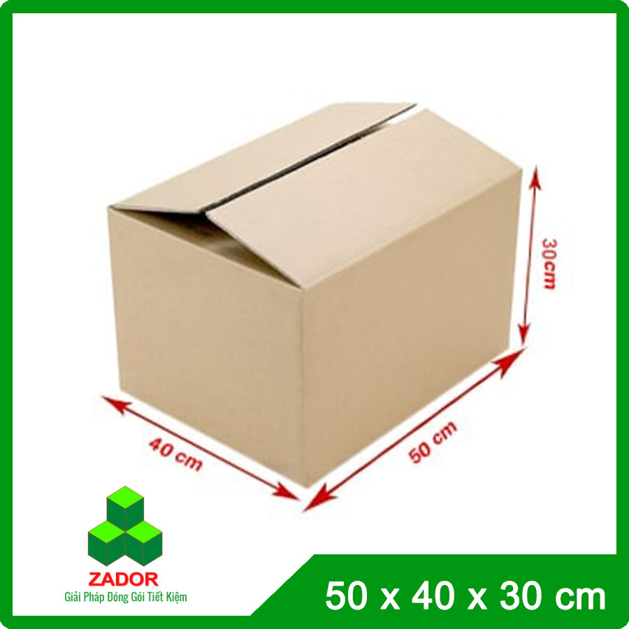 Hộp carton lớn 50x40x30 5 lớp - Thùng Carton Zador - Công Ty TNHH Zador