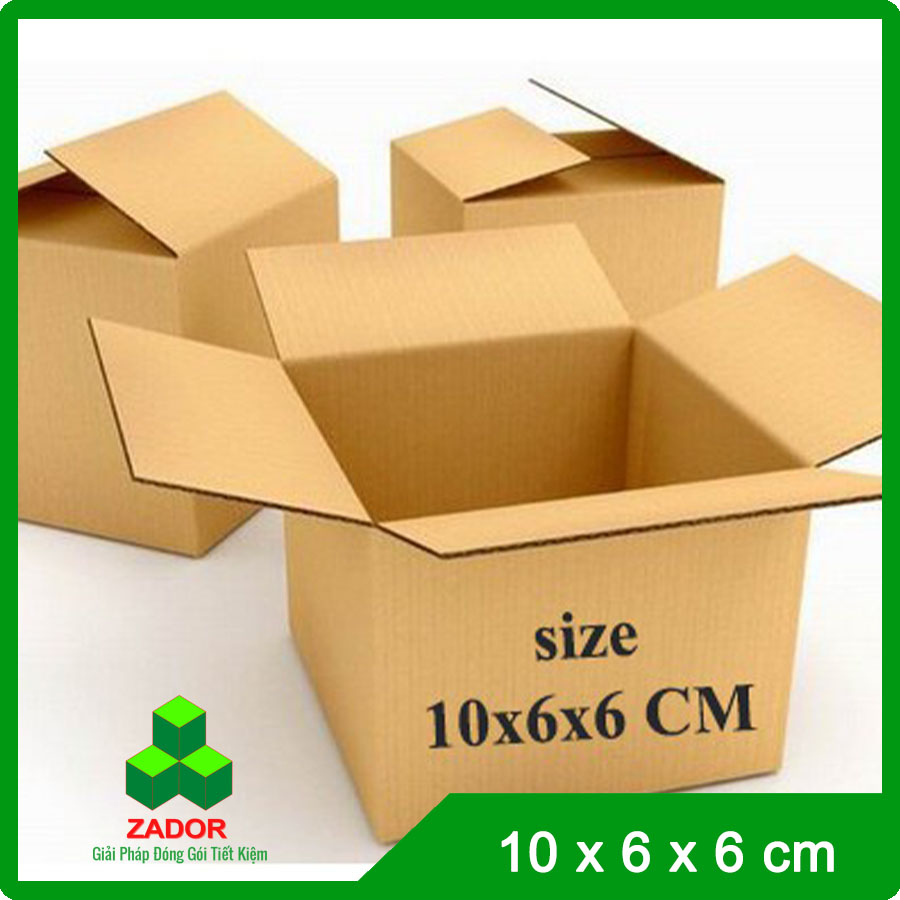 Hộp carton nhỏ 10x6x6 3 lớp - Thùng Carton Zador - Công Ty TNHH Zador