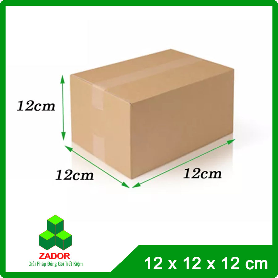 Hộp carton nhỏ 12x12x12 3 lớp - Thùng Carton Zador - Công Ty TNHH Zador