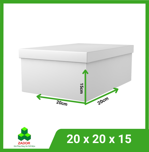 Thùng giấy carton âm dương 20x20x15 3 lớp - Thùng Carton Zador - Công Ty TNHH Zador