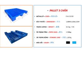 Pallet liền khối NLV1208B1 - Pallet 3S - Công Ty TNHH Cung ứng 3S Việt Nam