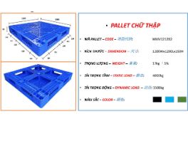 Pallet liền khối EMW1212B2 - Pallet 3S - Công Ty TNHH Cung ứng 3S Việt Nam