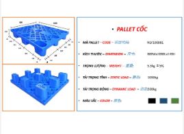 Pallet liền khối NLV1008B1 - Pallet 3S - Công Ty TNHH Cung ứng 3S Việt Nam