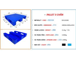 Pallet liền khối EHS1010B3 - Pallet 3S - Công Ty TNHH Cung ứng 3S Việt Nam