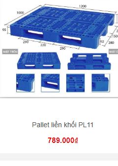 Pallet liền khối PL11 - Pallet 3S - Công Ty TNHH Cung ứng 3S Việt Nam