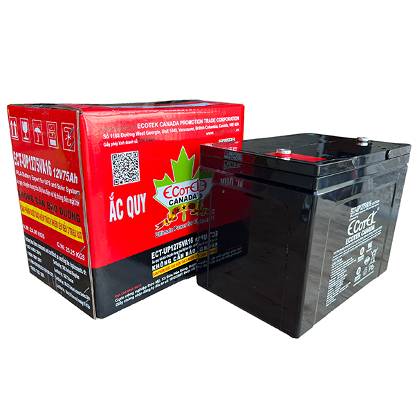 Ắc quy ECOTEK 12V75AH