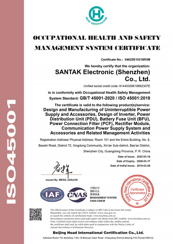 Chứng nhận ISO 45001:2018