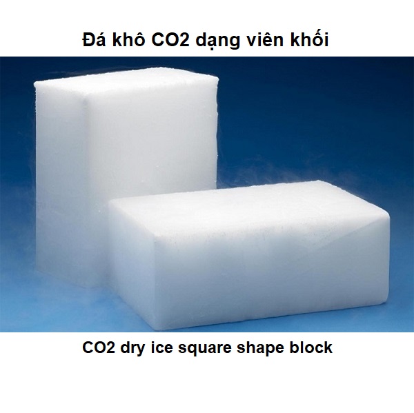 Đá khô CO2 dạng viên khối trọng lượng viên ~0.8-1.2kg