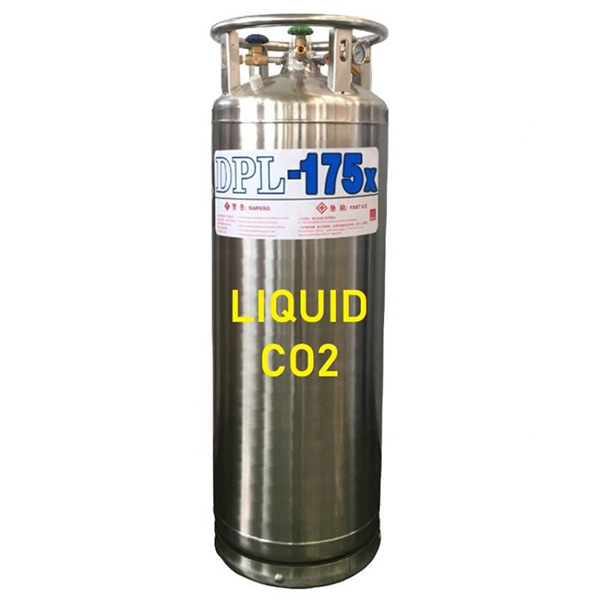 Khí CO2 lỏng công nghiệp bình lỏng DPL 175lít 160-180kg