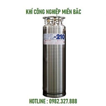 Khí Oxy lỏng công nghiệp bình lỏng DPL loại 210 lít