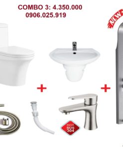 Combo thiết bị vệ sinh 3 - Gạch Men Vina House - Công Ty TNHH Vật Liệu Xây Dựng Và Trang Trí Nội Thất Vina House