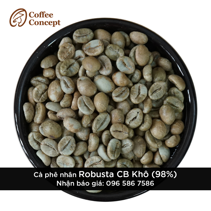 Cà phê nhân Robusta CB Khô (Chín 98) - Cà Phê Coffee Concept - Công Ty TNHH Coffee Concept