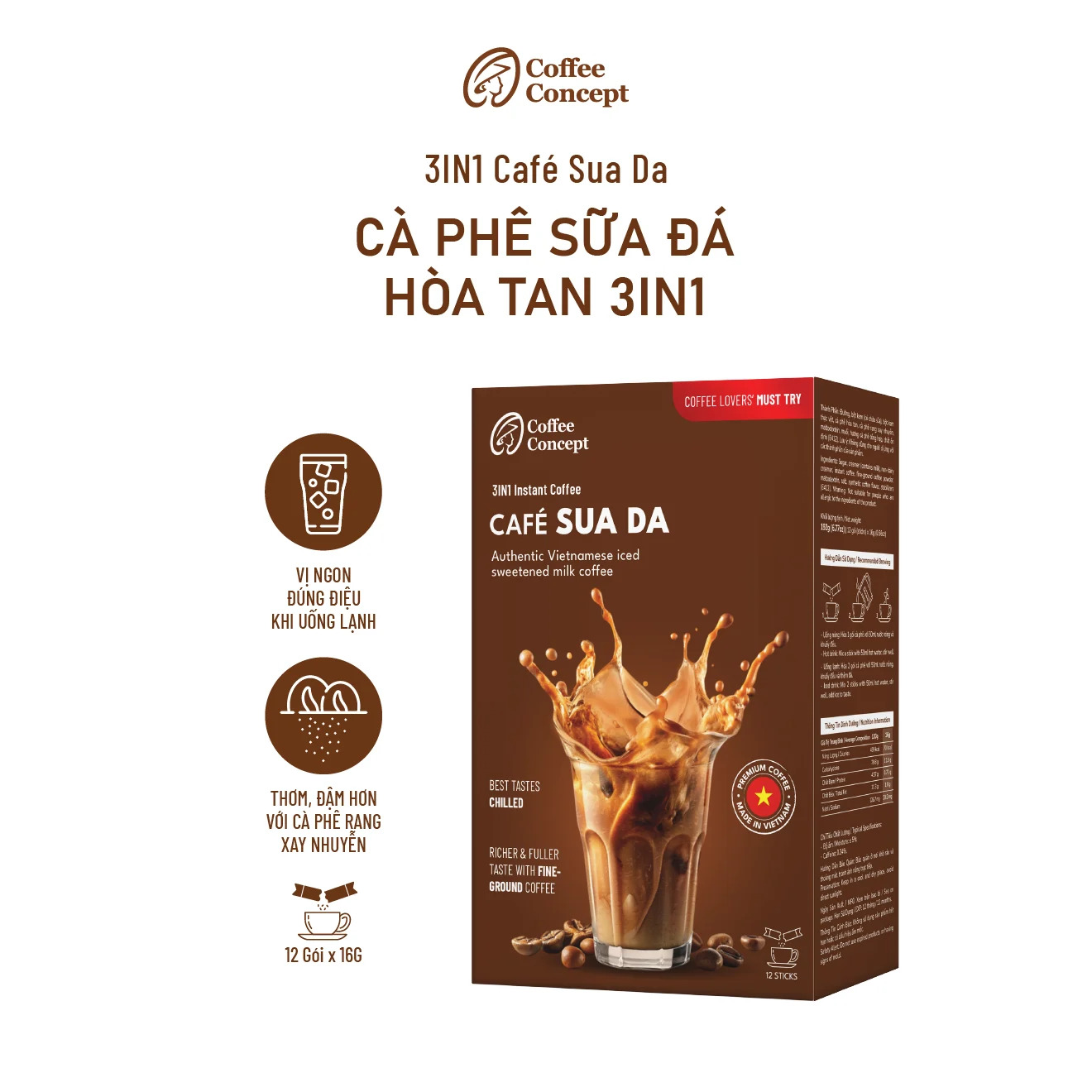 Cà phê sữa đá hòa tan 3in1