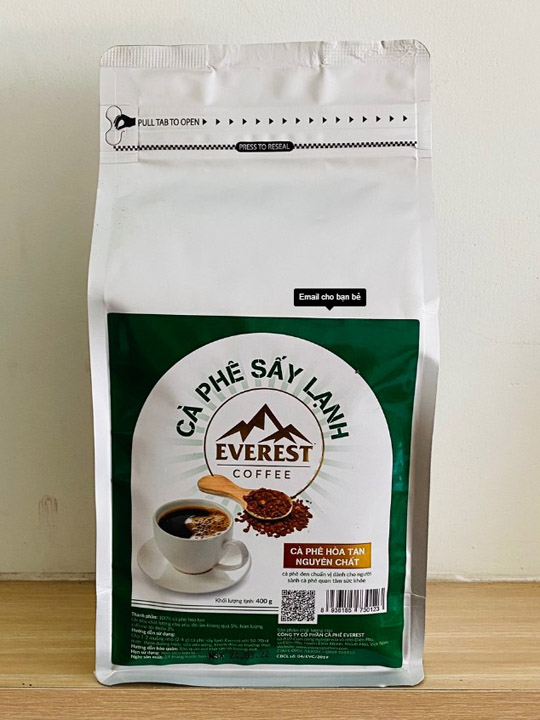 Cà phê sấy lạnh túi zip 400g