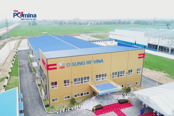 Dự án nhà máy O Sung Vina-Bắc Ninh - Tôn Pomina - Công Ty Cổ Phần Tôn Pomina