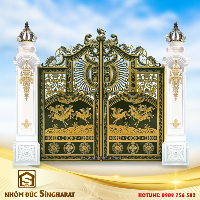 Cổng nhôm đúc Singharat