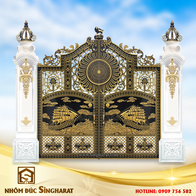 Cổng nhôm đúc Singharat