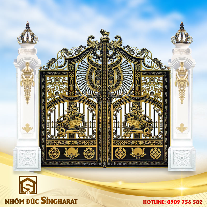 Cổng nhôm đúc Singharat