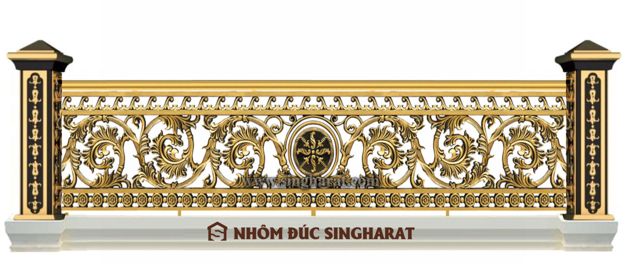 Lan can nhôm đúc Singharat