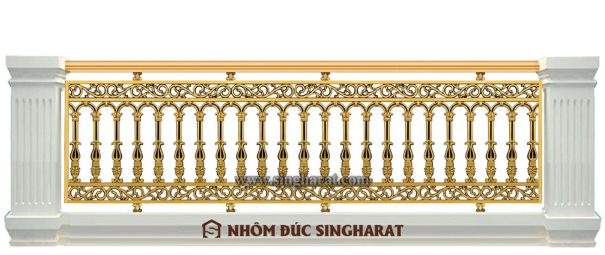 Lan can nhôm đúc Singharat