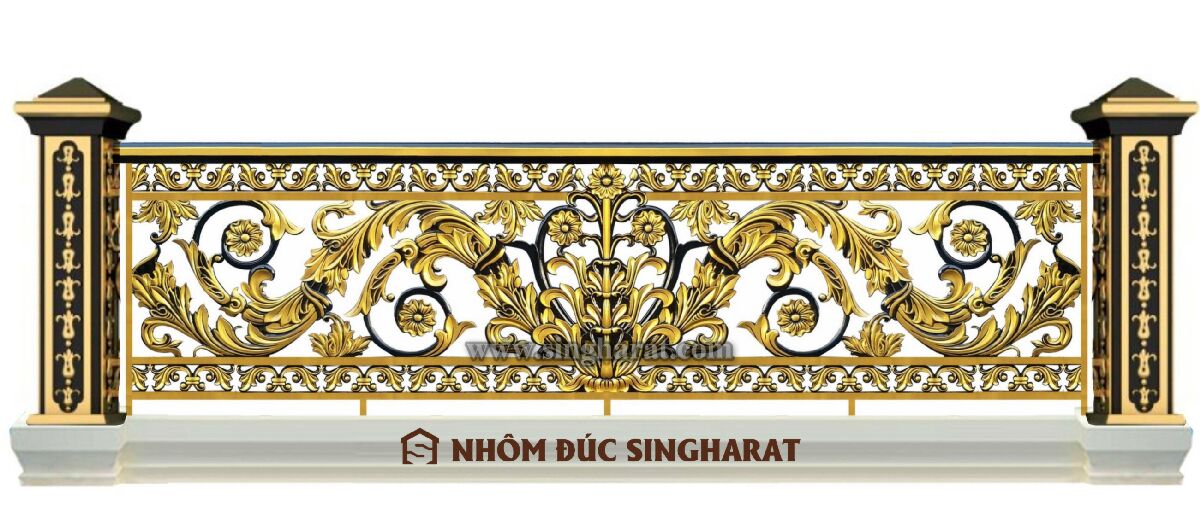 Lan can nhôm đúc Singharat
