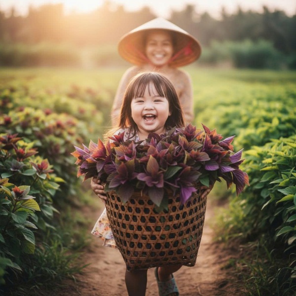 Nguyên liệu tía tô hữu cơ - Công Ty TNHH Trà AnTo