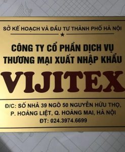 Biển công ty - Tem Nhãn Kim Loại Lê Gia Phát - Công Ty TNHH Sản Xuất Và Dịch Vụ Lê Gia Phát