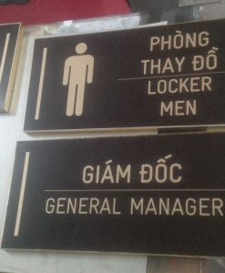 Biển phòng ban - Tem Nhãn Kim Loại Lê Gia Phát - Công Ty TNHH Sản Xuất Và Dịch Vụ Lê Gia Phát