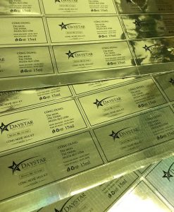 Decal dán gương vàng - Tem Nhãn Kim Loại Lê Gia Phát - Công Ty TNHH Sản Xuất Và Dịch Vụ Lê Gia Phát