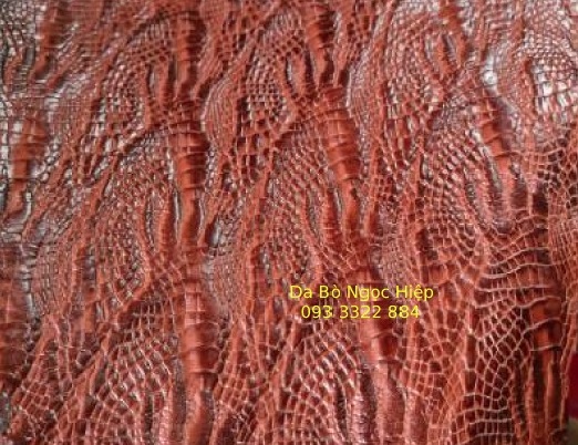 Sần vẩy chân đà điểu nâu - Da Bò Ngọc Hiệp - Công Ty TNHH Một Thành Viên Thương Mại Dịch Vụ Sản Xuất Da Giày Ngọc Hiệp