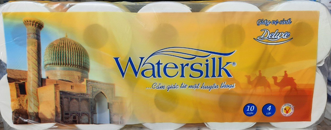 Giấy vệ sinh Watersilk 4 lớp 10 cuộn