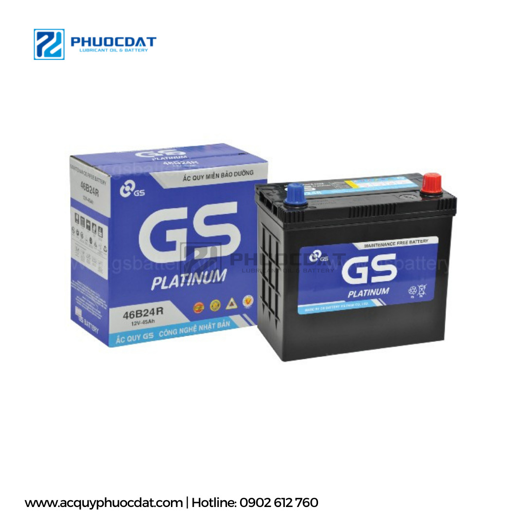 Ắc quy GS MF 46B24R 12V 45AH - ắc Quy Phước Đạt - Công Ty TNHH Dịch Vụ Thương Mại ắc Quy Phước Đạt