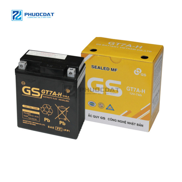 ắc quy xe máy GS GT7A-H 12V 7AH - ắc Quy Phước Đạt - Công Ty TNHH Dịch Vụ Thương Mại ắc Quy Phước Đạt