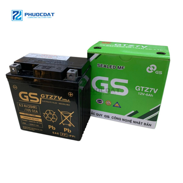 ắc quy xe máy Yamaha NVX GS 12V 6AH GTZ7V - ắc Quy Phước Đạt - Công Ty TNHH Dịch Vụ Thương Mại ắc Quy Phước Đạt